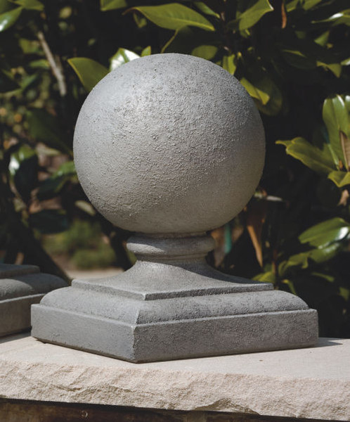 Globe Post Finial Sculpture Large Cement finishing touch Replacement